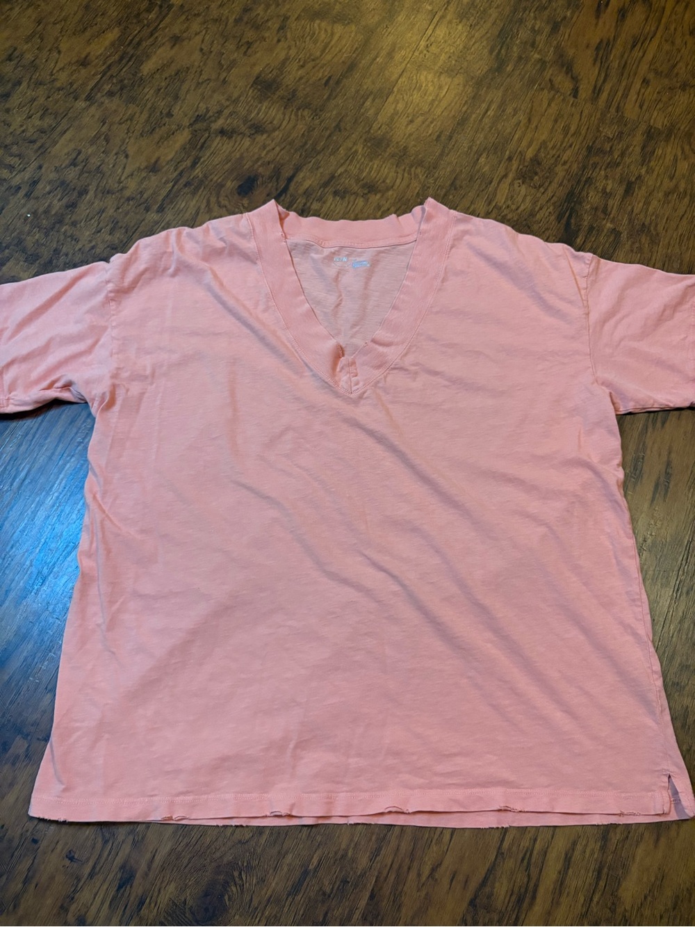 aerie Women’s V-Neck Short Sleeve Tee in Coral